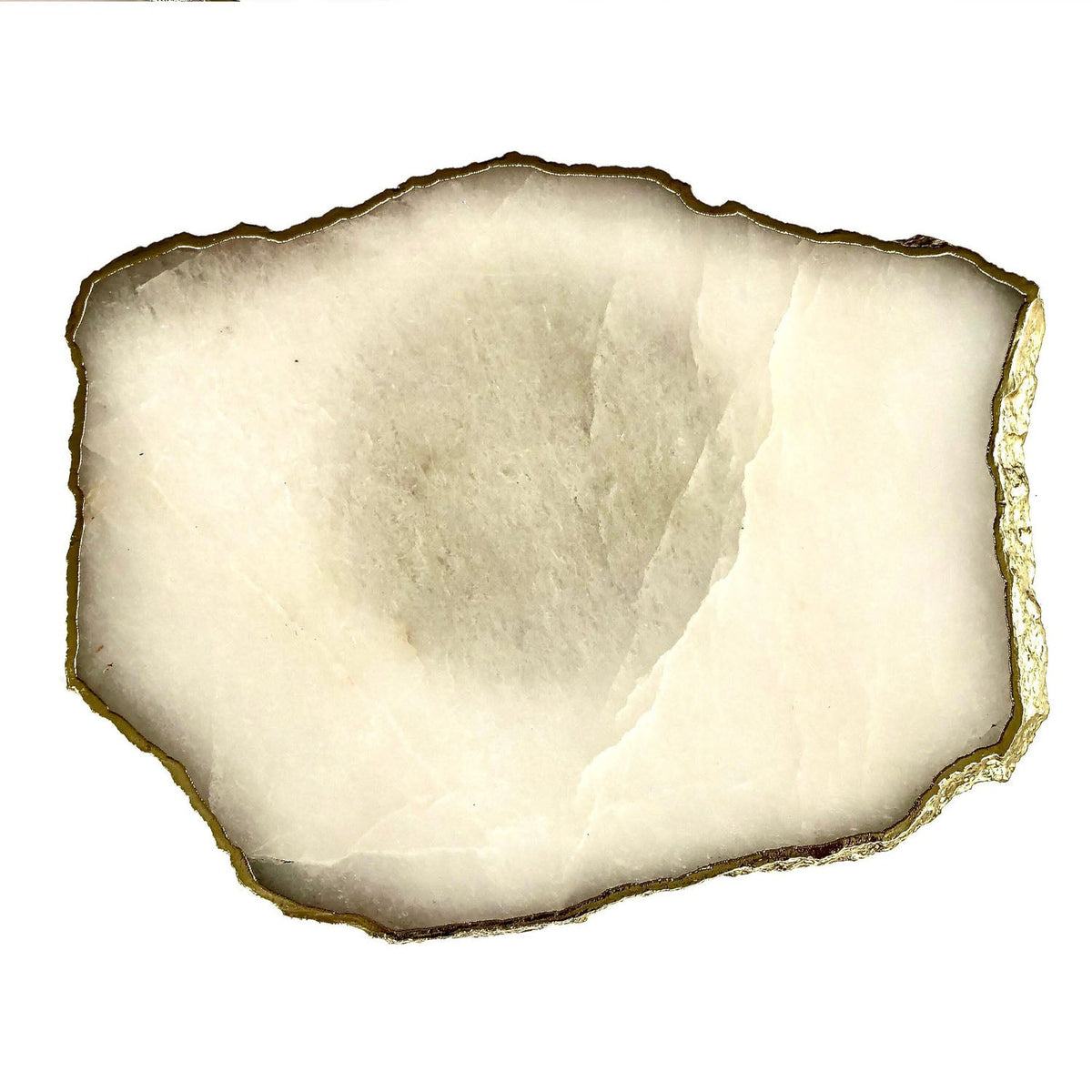 Small White Agate Side Table
