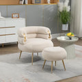 Velvet Ease Lounge Chair & Ottoman Set