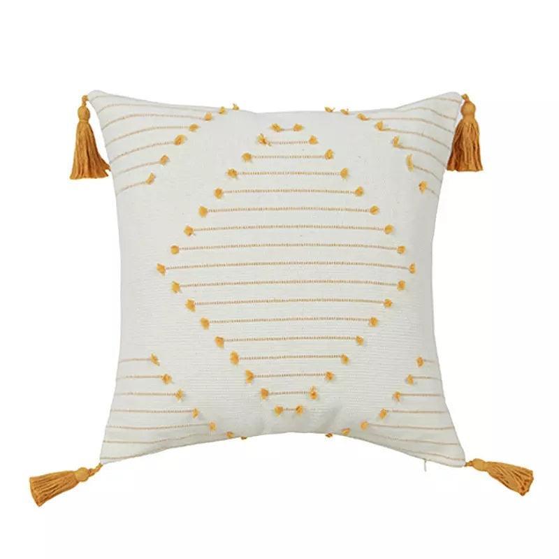 Boho Tassel Style Tufted Square Cushion Covers