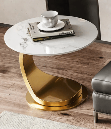 Gold Side Accent Table
